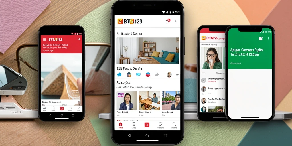 Antarmuka aplikasi BATA123 yang menarik dan user-friendly.