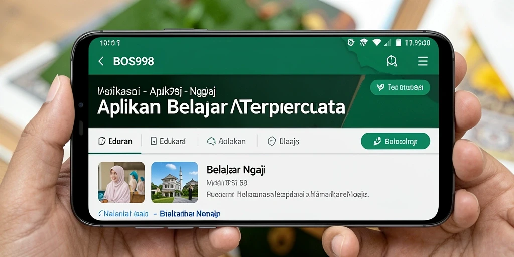 Tampilan antarmuka aplikasi BOS898 yang interaktif dan informatif.