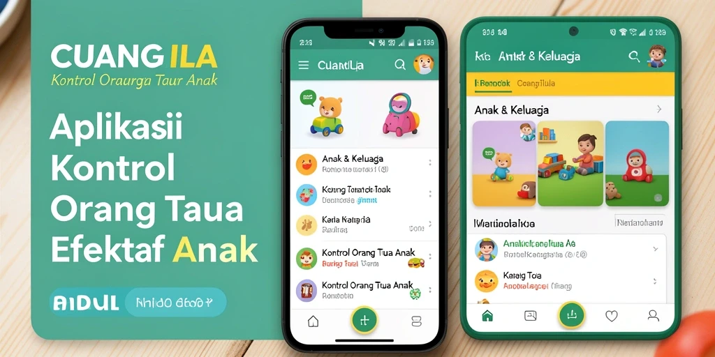 Tampilan antarmuka aplikasi CUANGILA untuk kontrol orang tua yang intuitif.