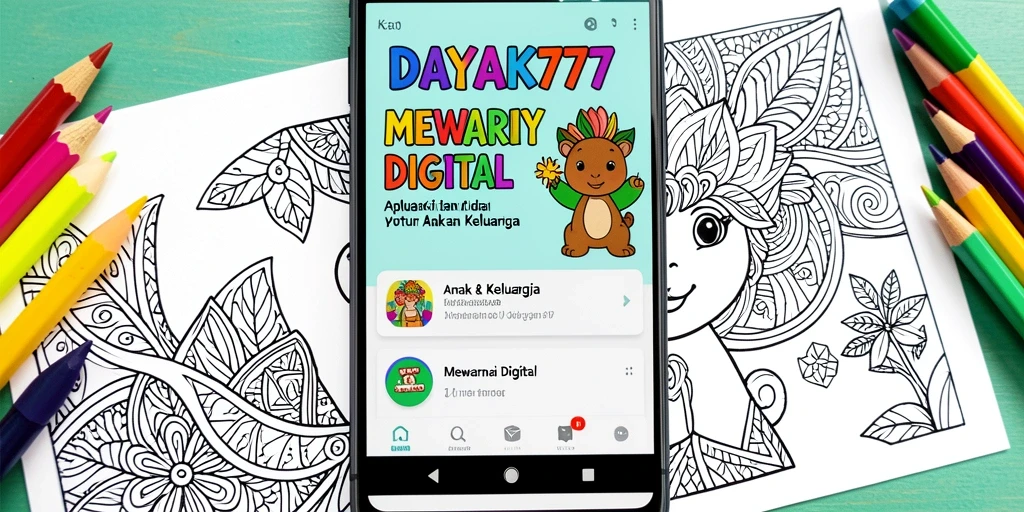 Tampilan antarmuka DAYAK777 yang interaktif dan penuh warna.