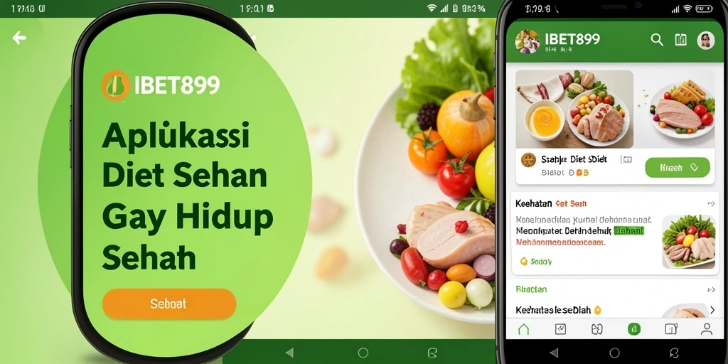 Tampilan antarmuka aplikasi Diet Sehat IBET899 yang menarik dan mudah digunakan.