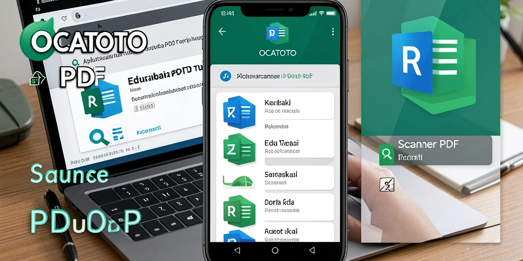 Antarmuka OCATOTO yang sederhana dan fungsional sebagai Scanner PDF.